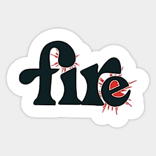 Fire Sticker